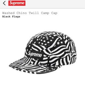 Supreme Washed Chino Twill Camp Cap